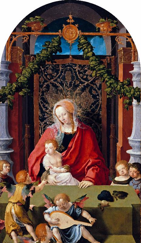 Lucas van Leyden Madonna and Child or Virgin and Child with Angels oil painting picture
